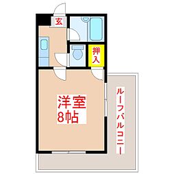 マルシェール気象台公園 1Kの間取図画像