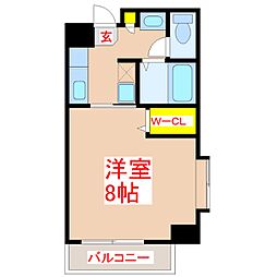 フォルマーレ 1Kの間取図画像
