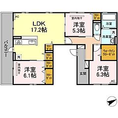 物件の間取り