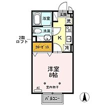 シャトーアルプス 202 ｜ 長野県松本市村井町南４丁目（賃貸アパート1K・2階・26.71㎡） その2