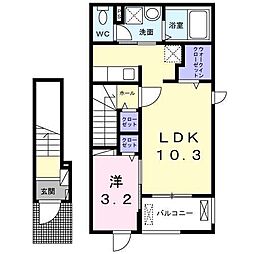 間取図画像 1LDK