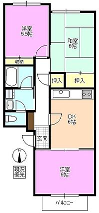 金井マンションA_間取り_0