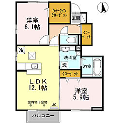 間取図画像 2LDK