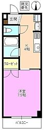 LONBLDG. 1Kの間取図画像