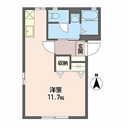 ドリーム千野 ワンルームの間取図画像