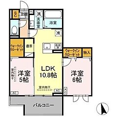 Gran Luxe 2LDKの間取図画像