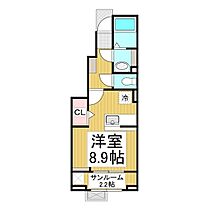 長野県長野市上松2丁目（賃貸アパート1R・1階・32.43㎡） その2