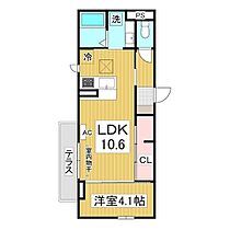 トリシア中越  ｜ 長野県長野市中越2丁目（賃貸アパート1LDK・1階・37.16㎡） その2