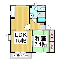 フレグランスよませＷ棟  ｜ 長野県下高井郡山ノ内町大字夜間瀬（賃貸アパート1LDK・2階・50.54㎡） その2