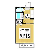 ウエストハイツ　Ｄ棟 102 ｜ 長野県中野市大字西条（賃貸アパート1K・1階・24.71㎡） その2