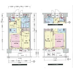 プレサンス難波セレクト 11階1DKの間取り