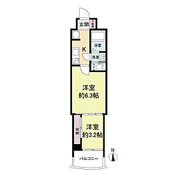 セレニテ梅田ルフレ 15階1LDKの間取り