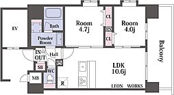 スプランディッド玉造DUE 2階/202
