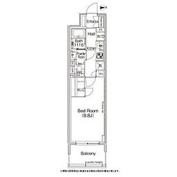 コンフォリア北堀江一丁目 1Kの間取図画像