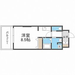 マリス京橋ARMS 1Kの間取図画像