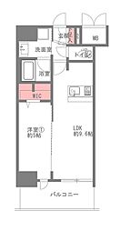 プレサンス梅田東クォーレ 1LDKの間取図画像