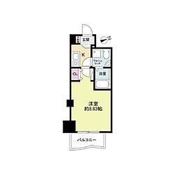 セレニテ新大阪弐番館 1Kの間取図画像