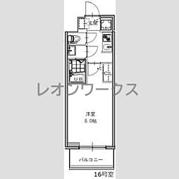 S-RESIDENCE福島Grande 1Kの間取図画像