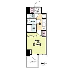 WORVE大阪本町 1Kの間取図画像