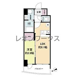 セレニテ九条リアン 1LDKの間取図画像