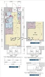 プレサンス堺筋本町エグゼブラン 1Kの間取図画像