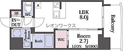 セレニテ天満橋アリア 1LDKの間取図画像
