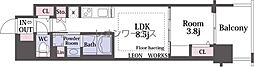 アーバネックス心斎橋EAST 1LDKの間取図画像