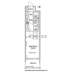 コンフォリア北堀江一丁目 1Kの間取図画像