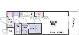 プレサンス四天王寺前夕陽ヶ丘ヴィリード 2階