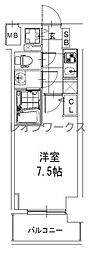 S-RESIDENCE難波Briller 1Kの間取図画像