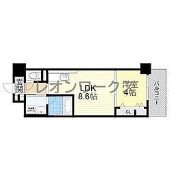 リアライズ小路駅前 1LDKの間取図画像
