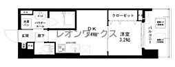 LaCASA京橋 1DKの間取図画像