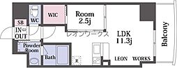 セレニテ堺筋本町リアン 1LDKの間取図画像