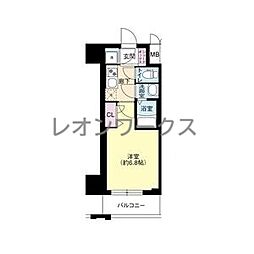 ディームス新大阪 1Kの間取図画像
