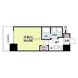 セレニテ北久宝寺 1Kの間取図画像