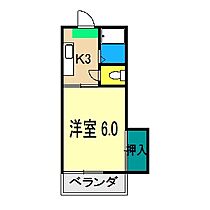 第5つくもコーポ 420 ｜ 高知県高知市鴨部921-5（賃貸マンション1K・4階・18.43㎡） その2