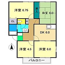 サンビレッジ一ツ橋 A202 ｜ 高知県高知市一ツ橋町2丁目74（賃貸アパート3LDK・2階・67.42㎡） その2