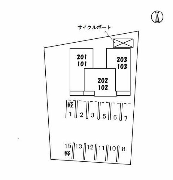 シャーメゾン サンモール 102｜高知県高知市福井東町(賃貸アパート1LDK・1階・40.36㎡)の写真 その20