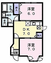 トランキル・ＳＡＩＢＡＲＡ 103 ｜ 高知県高知市神田1973番地1（賃貸アパート2DK・1階・43.23㎡） その2