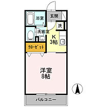 kanada A棟 106 ｜ 高知県高知市北金田1-14（賃貸アパート1K・1階・26.70㎡） その2