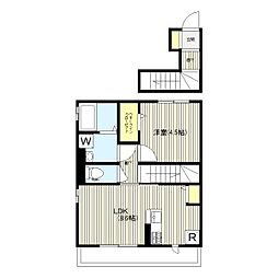 クレア新横浜 1LDKの間取図画像