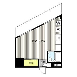 城田ビル ワンルームの間取図画像