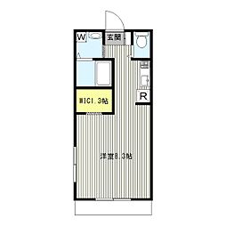 ParkAvenueIto3 1Kの間取図画像