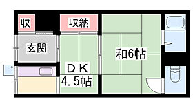 あすかハイム  ｜ 兵庫県姫路市岡田（賃貸アパート1DK・2階・24.75㎡） その2