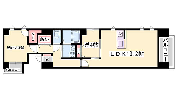 THE　MUSE栗山 ｜兵庫県姫路市栗山町(賃貸マンション1SLDK・3階・42.10㎡)の写真 その2
