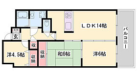 ハーモニー三幸I  ｜ 兵庫県姫路市白浜町（賃貸マンション3LDK・5階・66.84㎡） その2