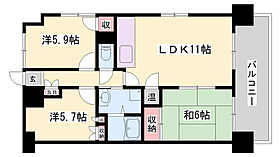 ファーレ姫路  ｜ 兵庫県揖保郡太子町鵤（賃貸マンション3LDK・4階・63.60㎡） その2