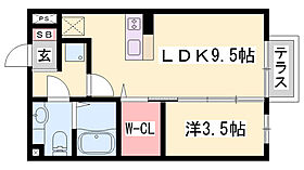 ローズガーデン  ｜ 兵庫県西脇市和田町（賃貸アパート1LDK・2階・33.39㎡） その2