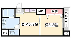 三共ヒルズ  ｜ 兵庫県姫路市南畝町2丁目（賃貸マンション1DK・4階・31.85㎡） その2