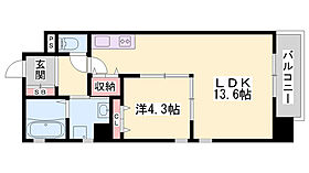 ＯＡ　ＦＬＡＴ福沢  ｜ 兵庫県姫路市福沢町（賃貸マンション1LDK・8階・45.03㎡） その2